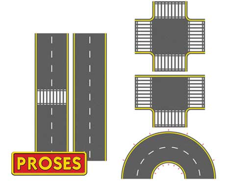 Bachmann 39125 N Scale Asphalt Road Set