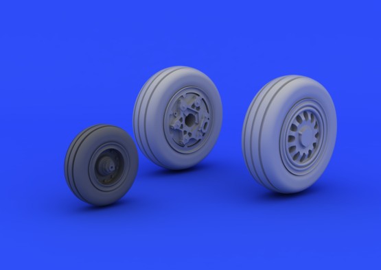 Eduard 672040 1/72 Aircraft- F16CJ Block 50 Wheels for TAM (Resin)