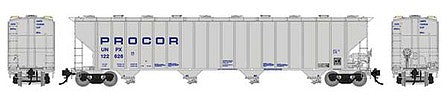 Rapido Trains 157002 HO Scale Unpx Procor Hopper 6-Pack