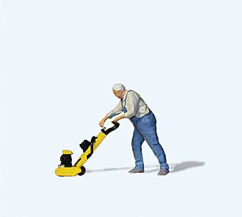 Preiser 28262 HO Man Waxing the Floor
