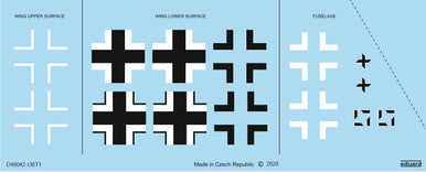 Eduard D48042 1/48 Bf 109G-10 Erla National Insignia for EDUARD