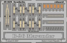 Eduard 49029 1/48 Seatbelts B26 Marauder for Revell (Pre-Painted)