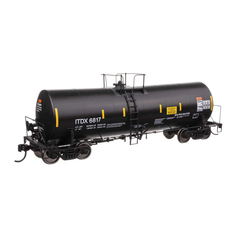 walthers proto 100061 ho scale 40 trinity 14 000 gallon molten sulfur tank car