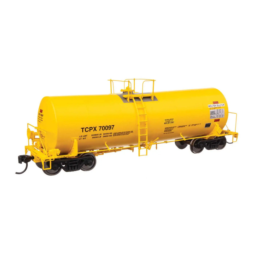 walthers proto 100068 ho scale 40 trinity 14 000 gallon molten sulfur tank car