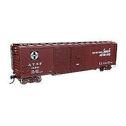 walthers proto 920 101670 ho scale 50 aar double door boxcar ready to run santa fe 10351