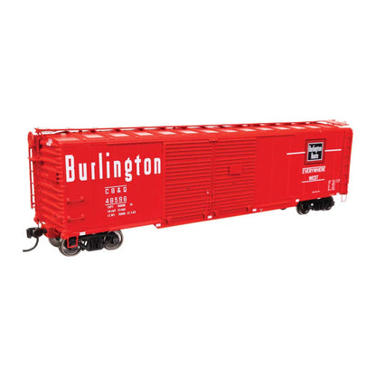 walthers proto 920 101675 ho scale 50 aar double door boxcar ready to run chicago burlington quincy 48596