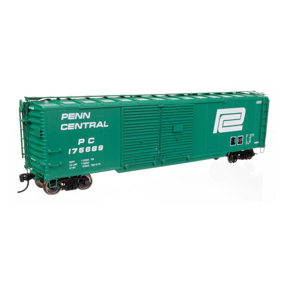 walthers proto 920 101681 ho scale 50 aar double door boxcar ready to run penn central 175689