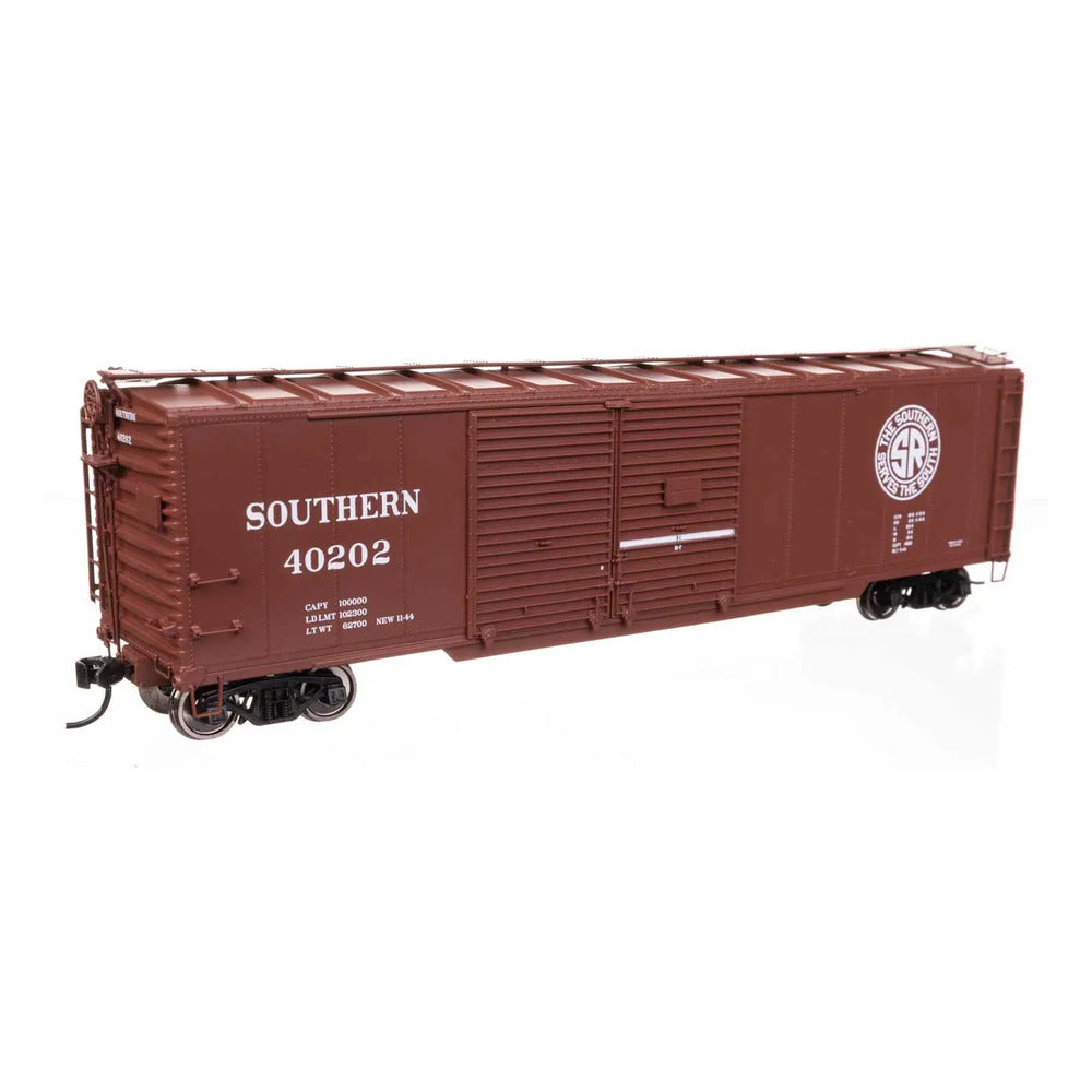 walthers proto 920 101682 ho scale 50 aar double door boxcar ready to run southern railway 40202
