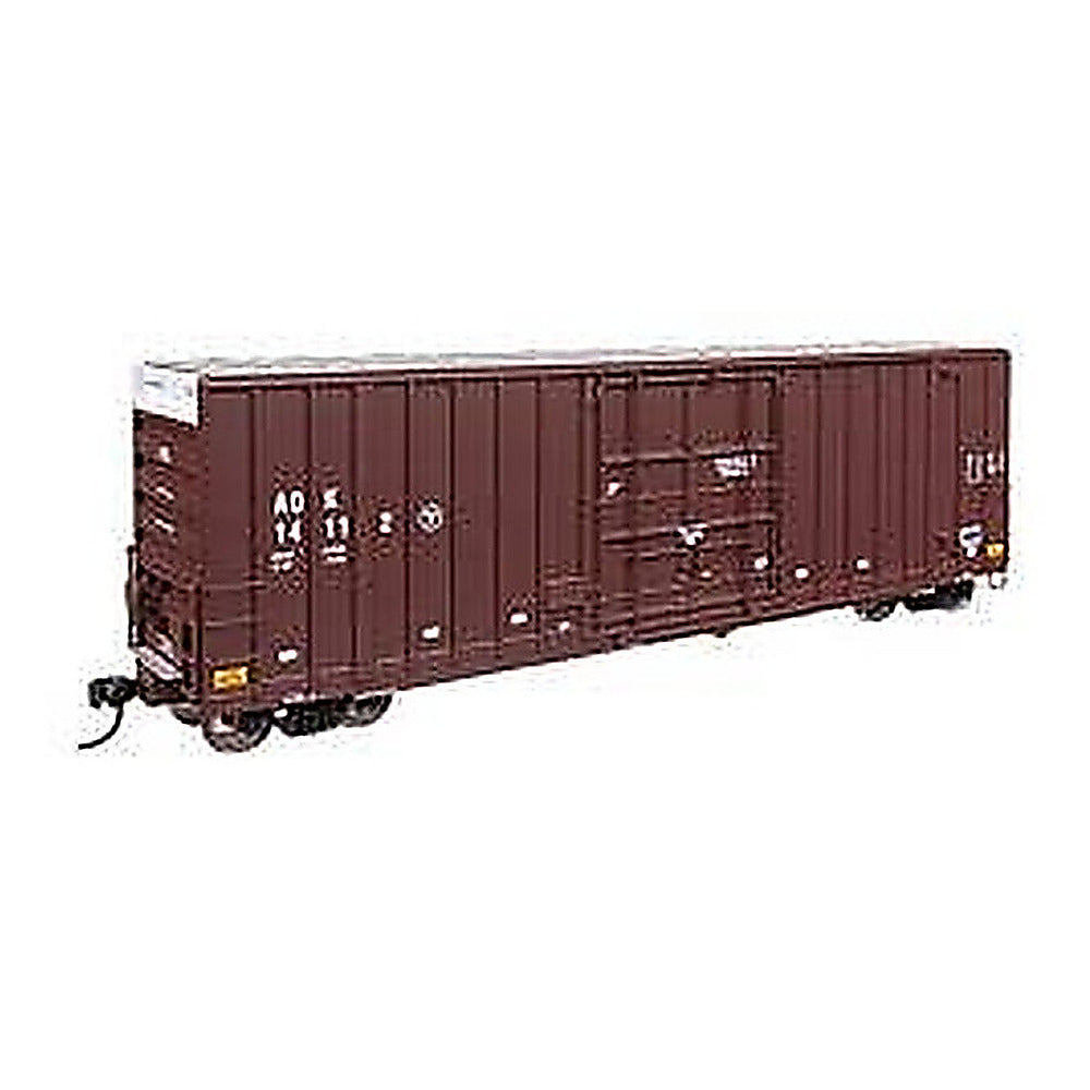 walthers proto 920 101709 ho scale 50 gunderson hi cube paper service boxcar ready to run arkansas oklahoma aok 14112