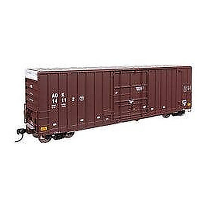 walthers proto 920 101709 ho scale 50 gunderson hi cube paper service boxcar ready to run arkansas oklahoma aok 14112
