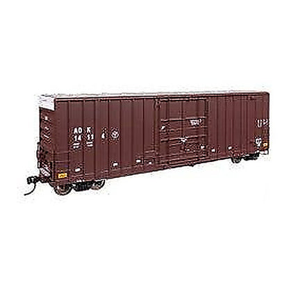 walthers proto 920 101710 ho scale 50 gunderson hi cube paper service boxcar ready to run arkansas oklahoma aok 14114