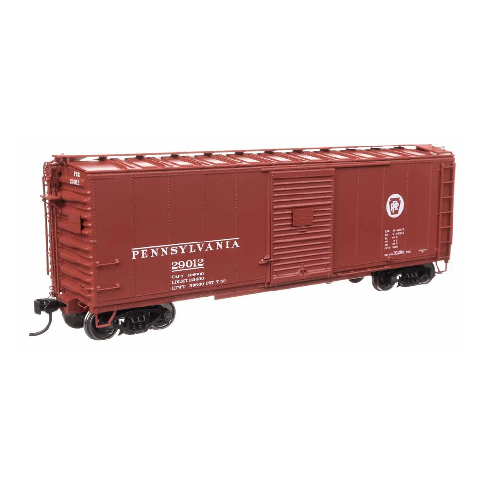 walthers proto 920 102306 ho scale 40 x29b boxcar ready to run pennsylvania railroad 29012 1950s circle keystone