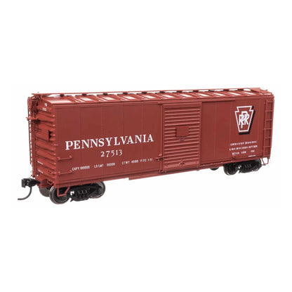 walthers proto 920 102307 ho scale 40 x29b boxcar ready to run pennsylvania railroad 27513 shadow keystone script