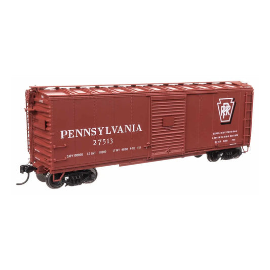 walthers proto 920 102307 ho scale 40 x29b boxcar ready to run pennsylvania railroad 27513 shadow keystone script