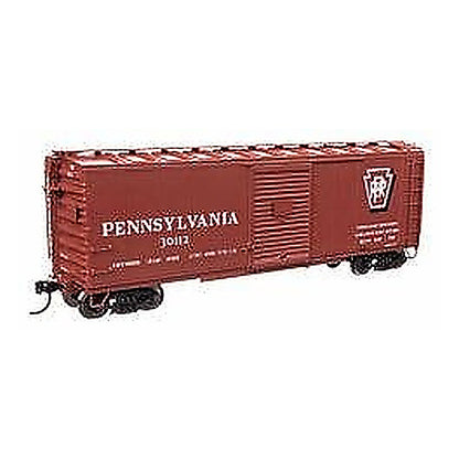 walthers proto 920 102309 ho scale 40 x29b boxcar ready to run pennsylvania railroad 30112 shadow keystone script