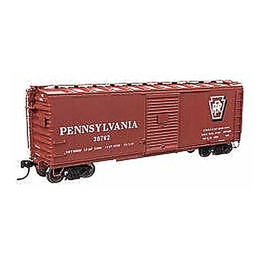 walthers proto 920 102312 ho scale 40 x29b boxcar ready to run pennsylvania railroad 28762 shadow keystone plain