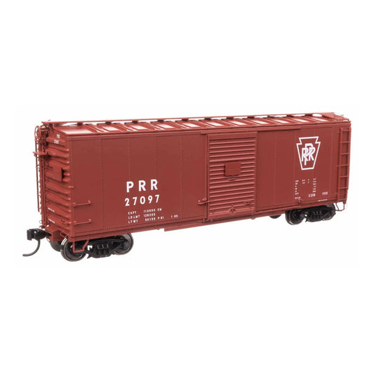 walthers proto 920 102315 ho scale 40 x29b boxcar ready to run pennsylvania railroad 27097 plain keystone