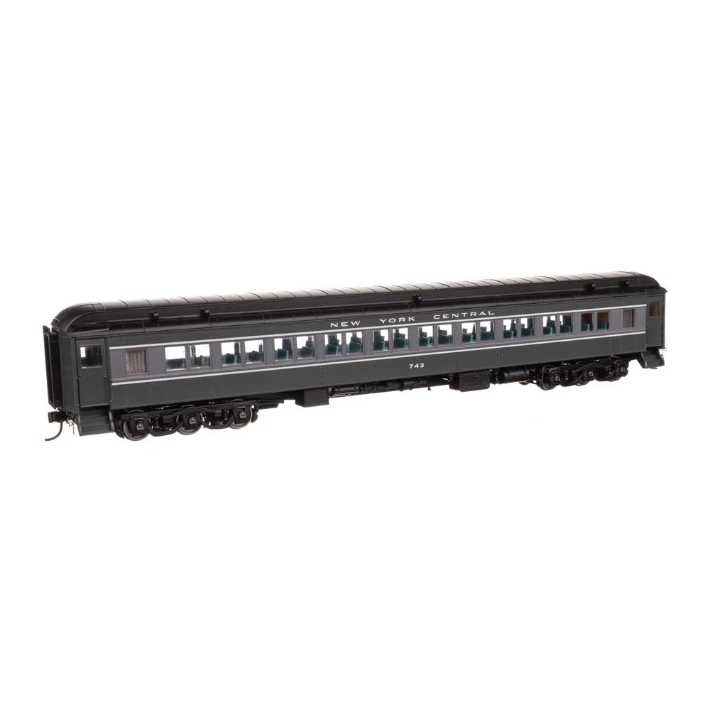 walthers proto 920 17611 ho scale 82 pullman built heavyweight paired window coach lighted ready to run new york central 743