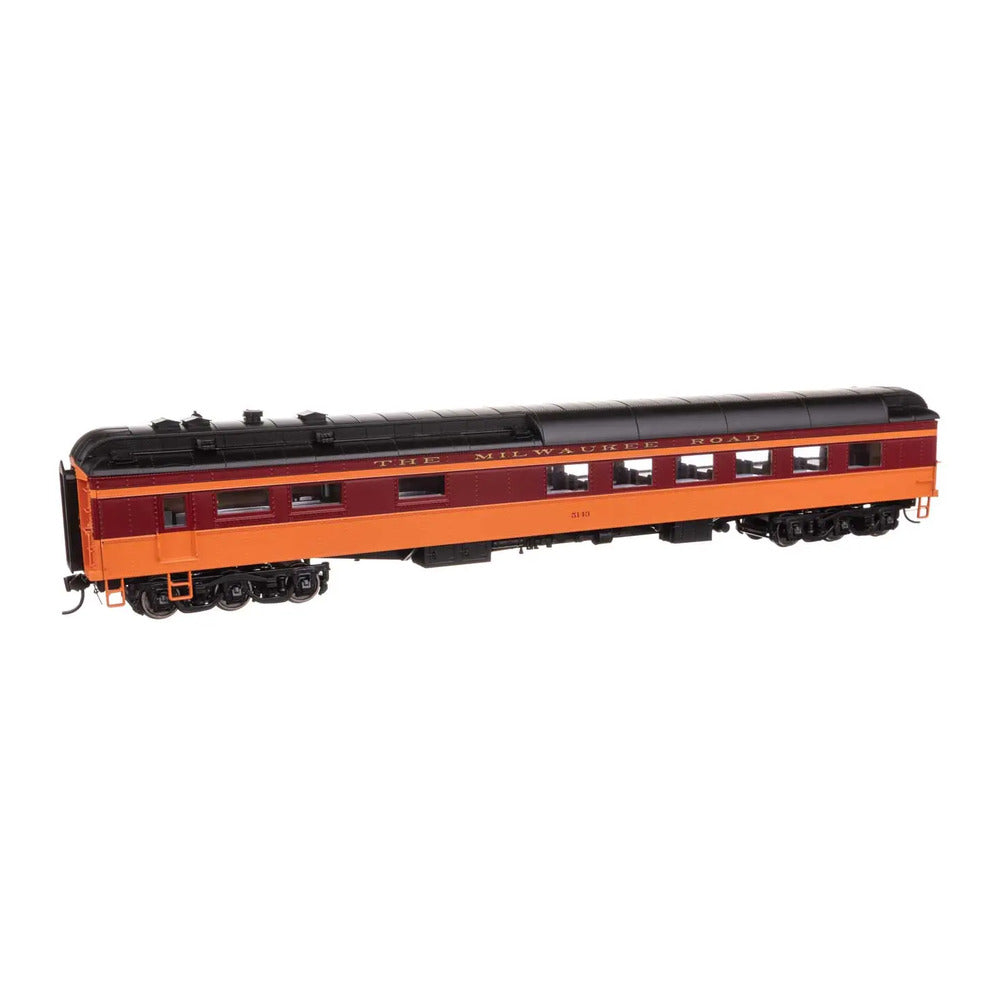 walthers proto 920 17706 ho scale 82 pullman built heavyweight 36 seat diner lighted ready to run milwaukee road 5143