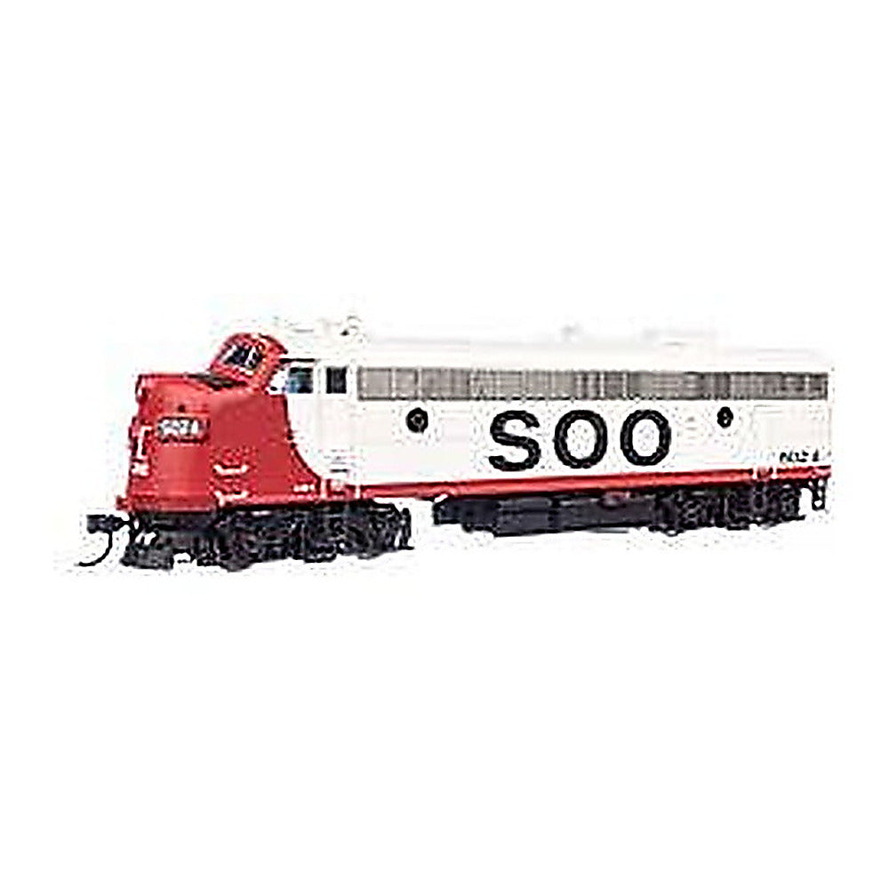 walthers proto 920 42556 ho scale emd fp7 loksound 5 sound dcc soo line 502a white red black
