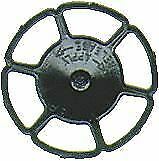 Kadee 2042 HO Scale Miner Type Brake Wheels pkg(8) -- Black