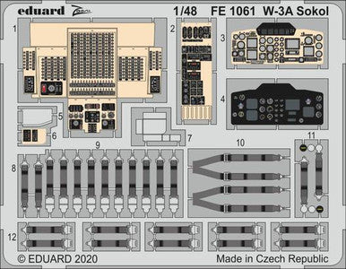 Eduard FE1061 1/48 W-3A Sokol for ANSWER Photo Etch Detail Set