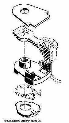 Kadee 233 HO Scale #233 30-Series Draft Gear Boxes & Lids -- 10 Pairs