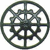 Kadee 2040 HO Scale Ajax Type Brake Wheels pkg(8) -- Black