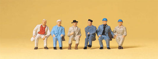 Preiser 14145 HO Scale Seated Workers Set