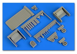 Aerobonus 320101 1/32 US 2-Ton Wood Deck Trailer (Caster Steer)