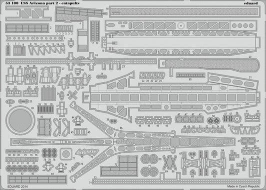 Eduard 53100 1/200 Ship- USS Arizona Catapults Pt.2 for TSM