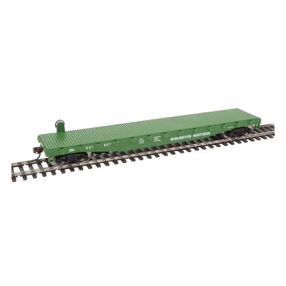 Walthers Trainline 1601 HO Scale Flatcar - Ready to Run -- Burlington Northern