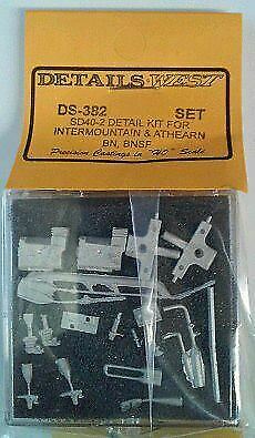 Details West 382 HO Scale SD40-2 Detail Kit -- Burlington Northern Santa Fe