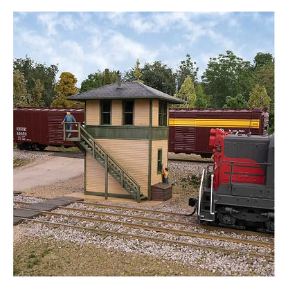 walthers cornerstone 3556 ho scale trackside signal tower kit 1 7 8 x 2 27