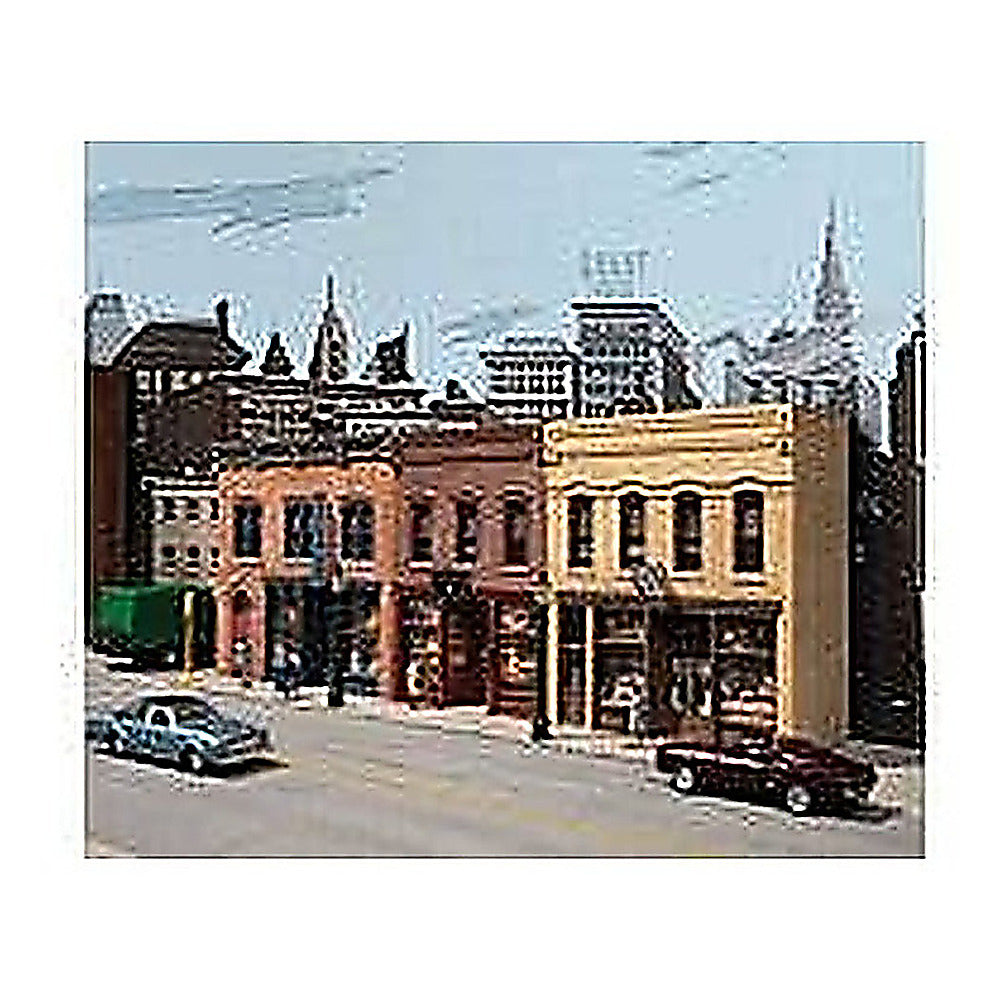 walthers cornerstone 4072 ho merchant row background building kit