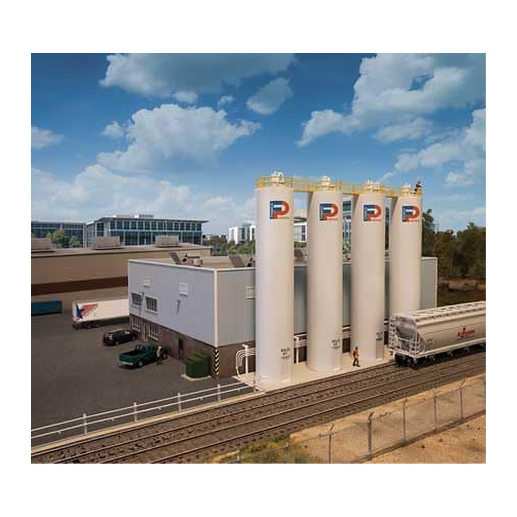 walthers cornerstone 4145 ho plastic pellet plant kit