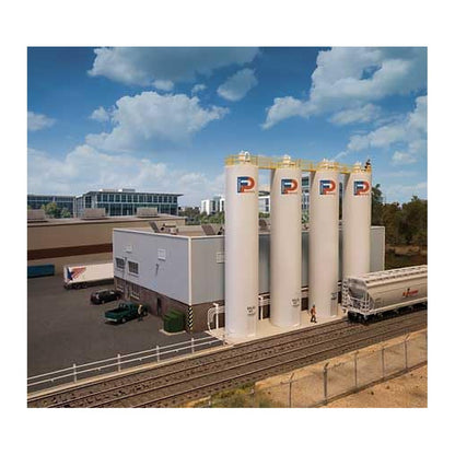 walthers cornerstone 4145 ho plastic pellet plant kit