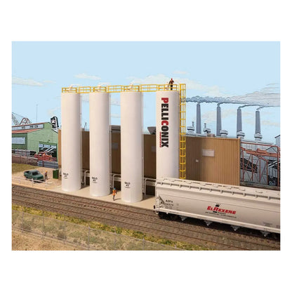 walthers cornerstone 4146 ho plastic pellet plant background