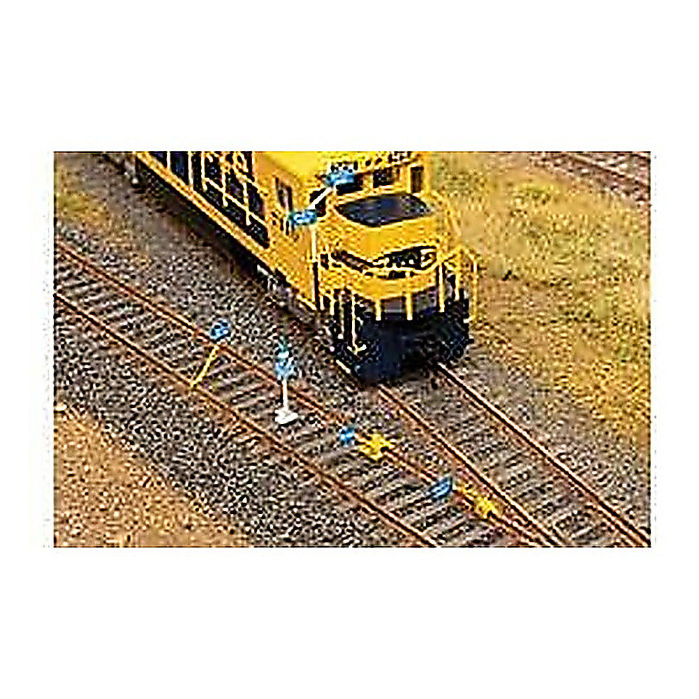 walthers cornerstone 4162 ho blue flags 50 pack kit