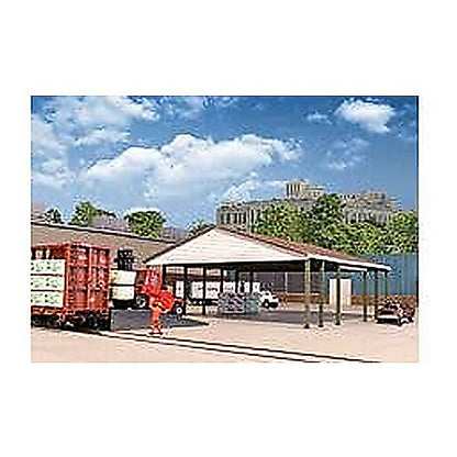 walthers cornerstone 4180 ho open air intermodal shed kit