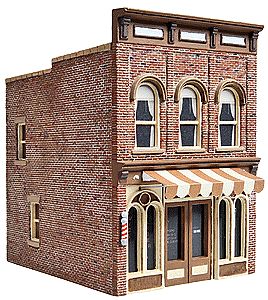 Walthers Cornerstone 933-3471 HO Scale Vic's Barber Shop -- Kit