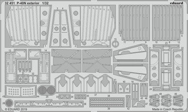 Eduard 32451 1/32 P-40N Exterior for Trumpeter