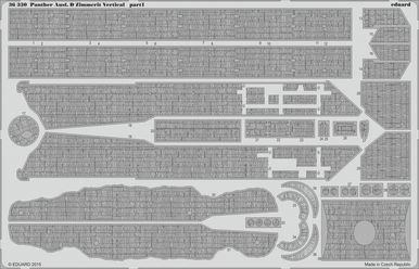 Eduard 36330 1/35 Panther Ausf. D Zimmerit Vertical