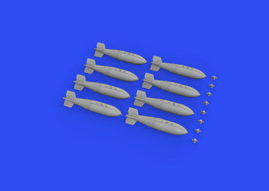 Eduard 672277 1/72 British 1000lb Retarded Bombs (PE & Resin)