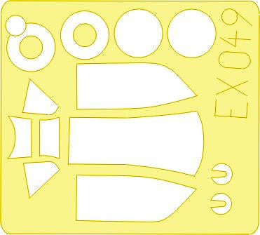 Eduard EX049 1/48 Mask Bf 109K for Hasegawa Canopy Mask Set