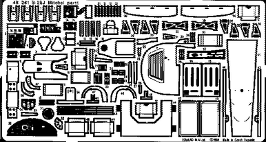 Eduard 48261 1/48 B-25J for Revell Photo Etch Detail Set