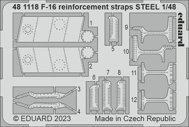 Eduard 481118 1/48 F-16 Reinforcement Straps Steel for Kinetic