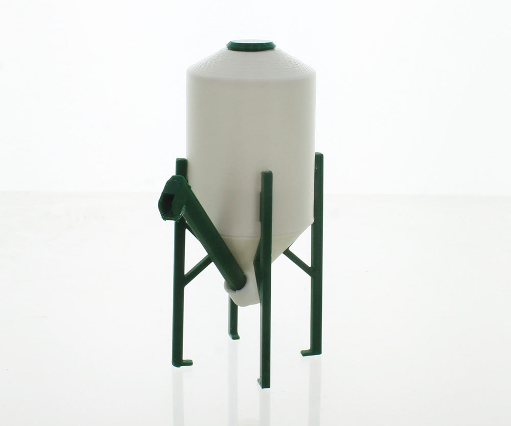 3D To Scale 64-305-WT 1/64 – Storage Bin on Legs White Scene Prop