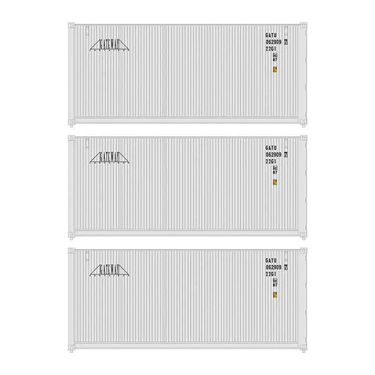 walthers scenemaster 18051 ho scale 20 fully corrugated container 3 pack