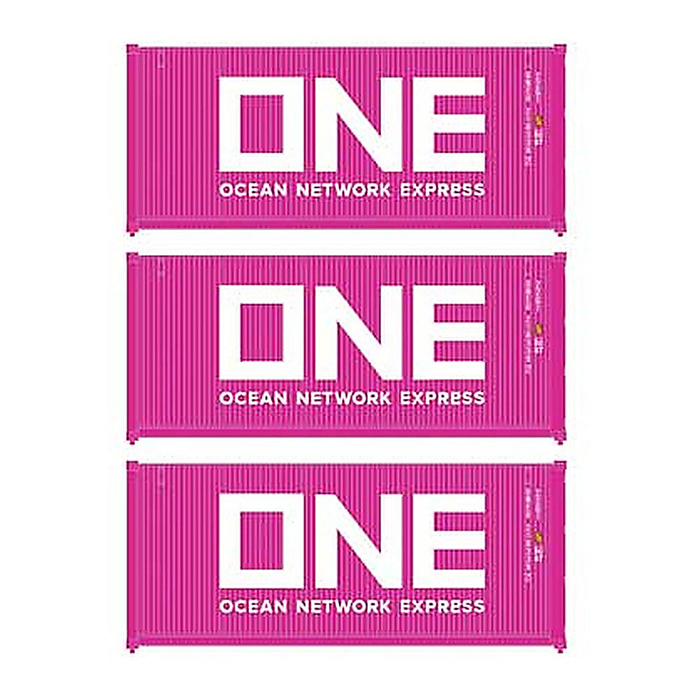 walthers scenemaster 18056 ho 20 container 3 pack one